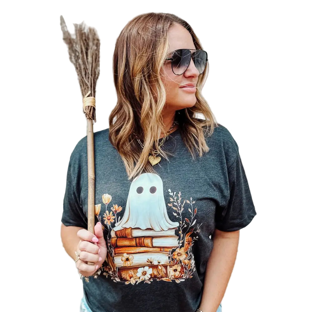 Book Loving Boo Graphic Tee