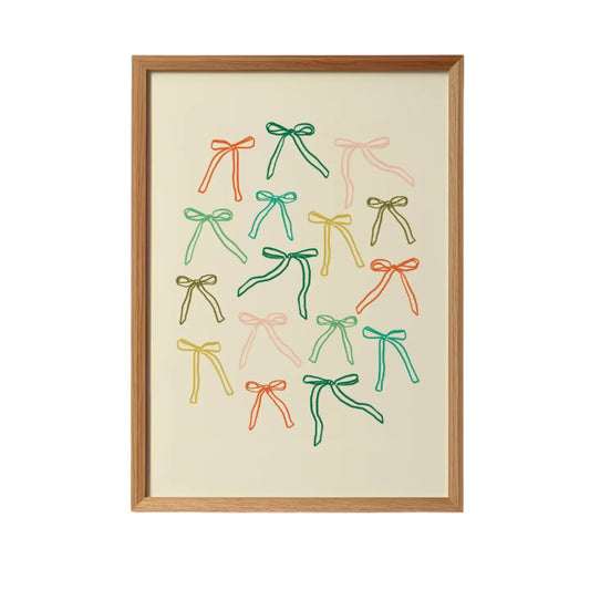 Colorful Bows Art Print