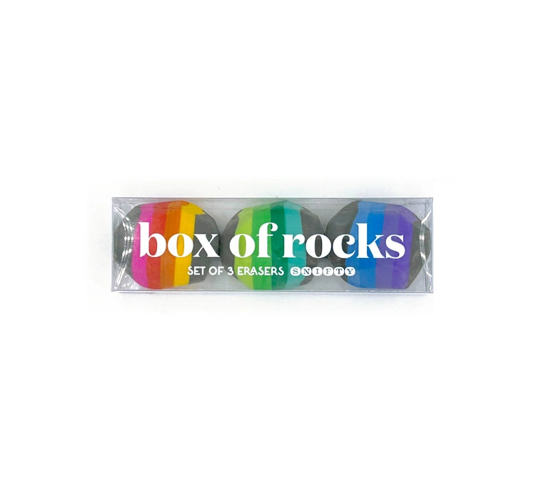 Box Of Rocks Eraser Set