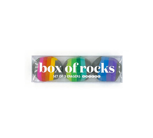 Box Of Rocks Eraser Set