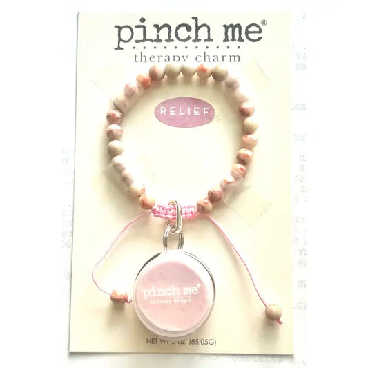 Pinch Me Charm Bracelet-Red Jasper Relief