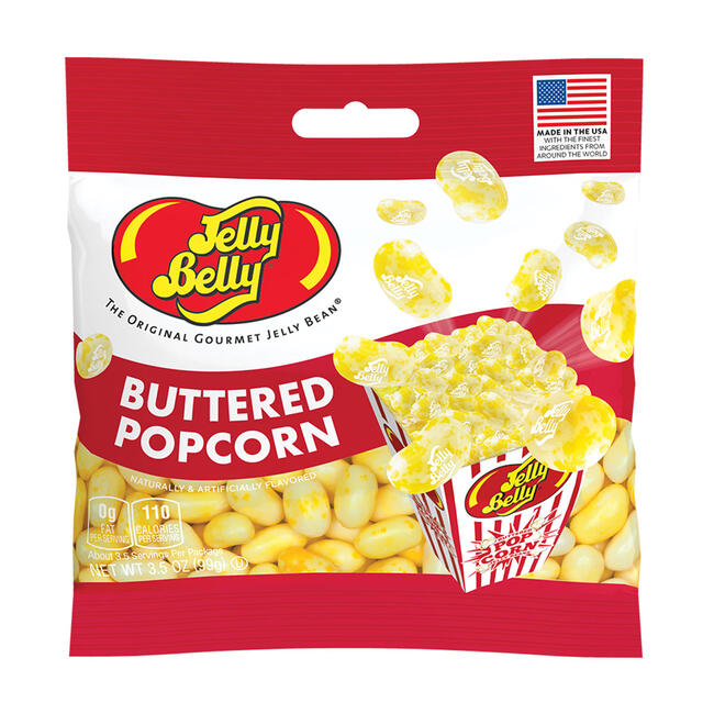 Jelly Belly 3.5 oz bag-Buttered Popcorn