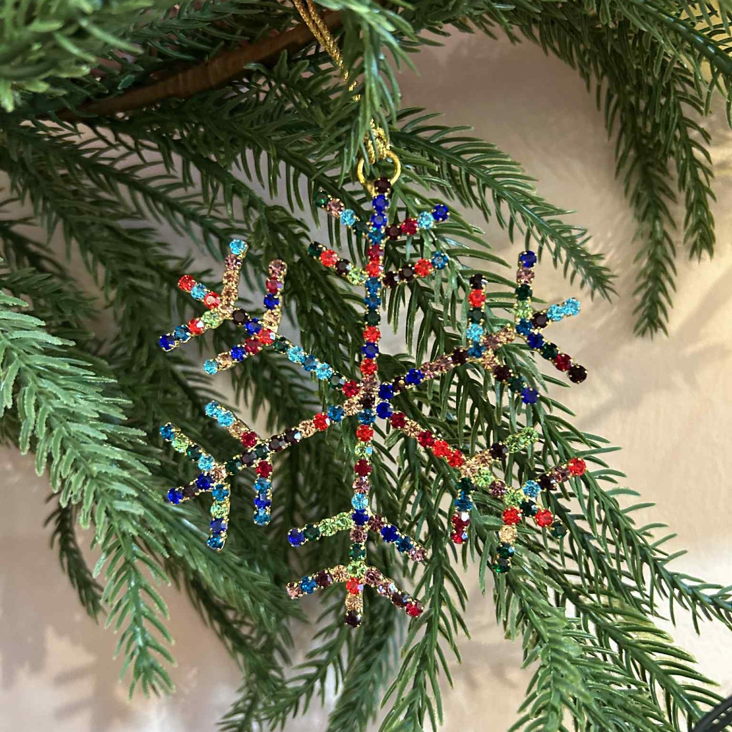 Multi Colored Jeweled Ornament