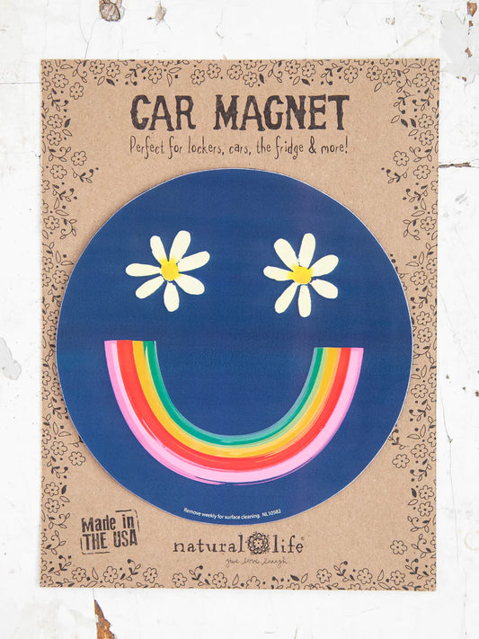 Car Magnet Smiley Face