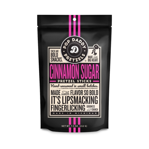Pop Daddy Pretzels- Cinnamon Sugar (7.5 oz)