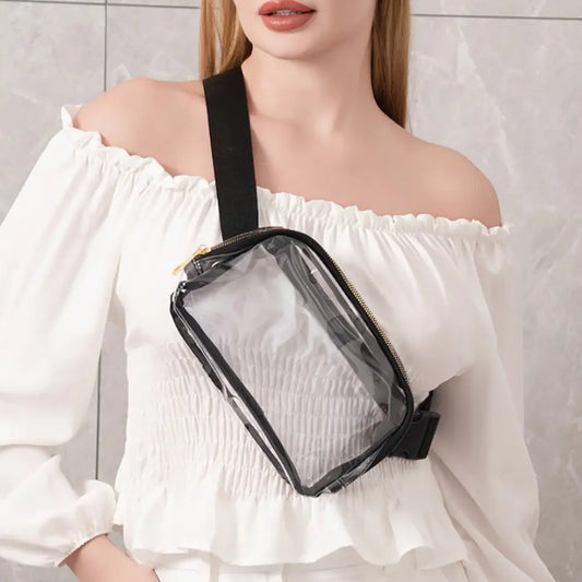 Transparent Belt Bag - Black