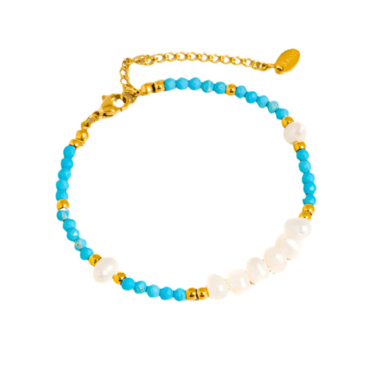 Clément 18K Gold Pearl Beaded Bracelet