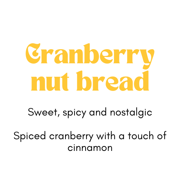 Black Crow Candle- Cranberry Nut Bread