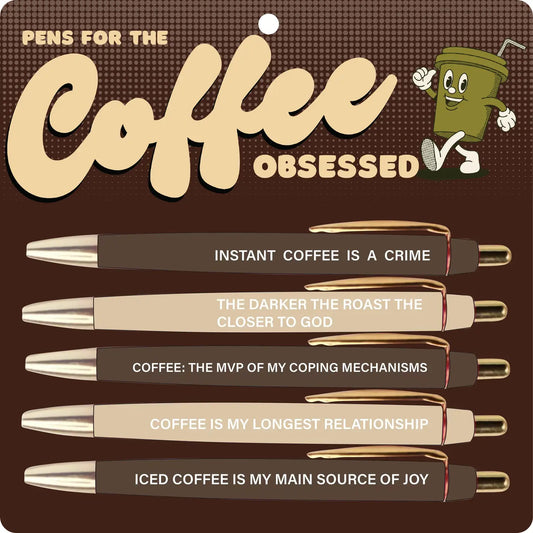 Coffee Obsessed Pen Set