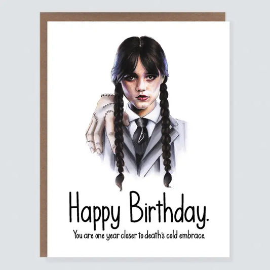 Wednesday Adams Cold Embrace Card