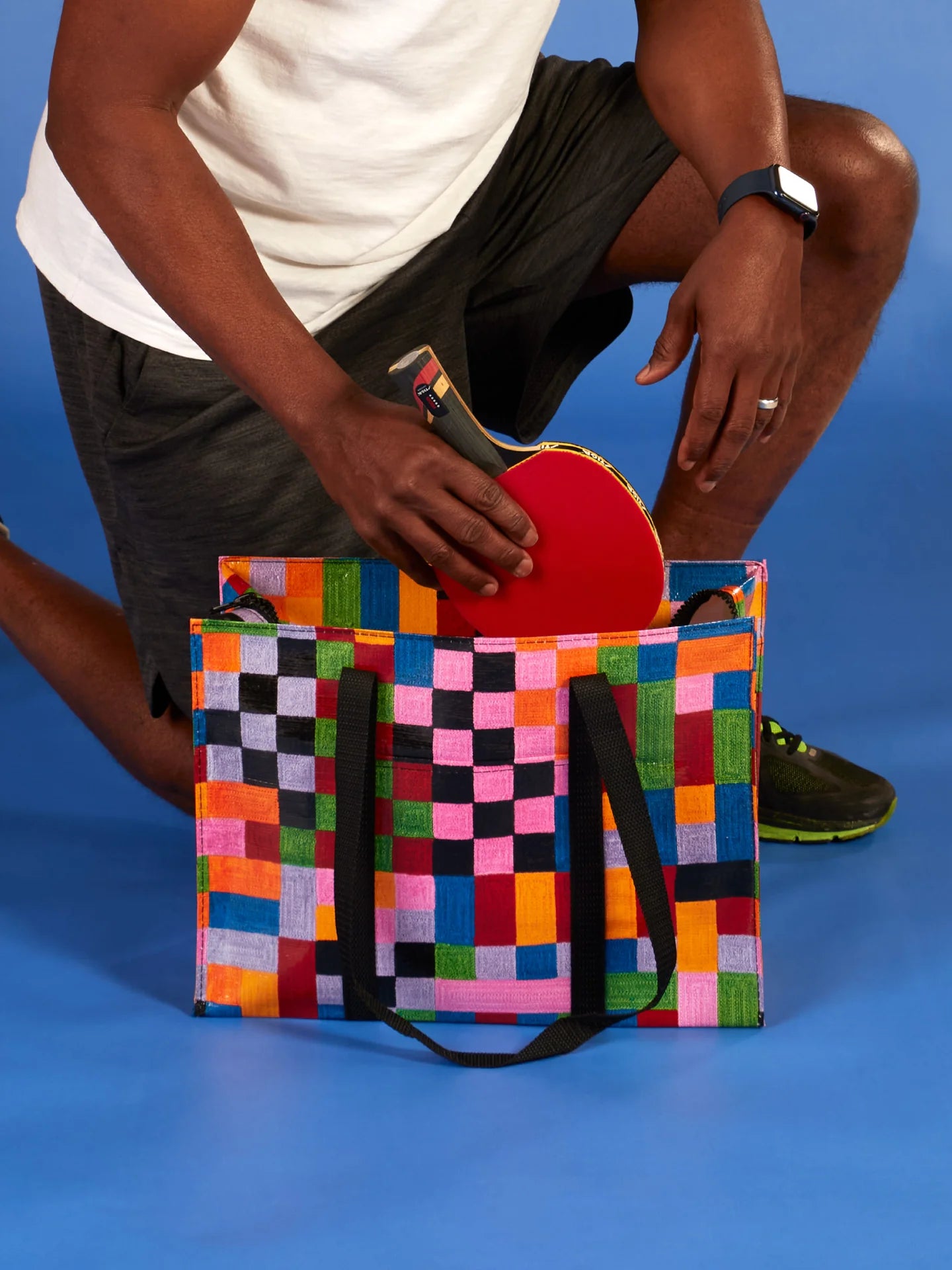 Shoulder Tote-Color Cube