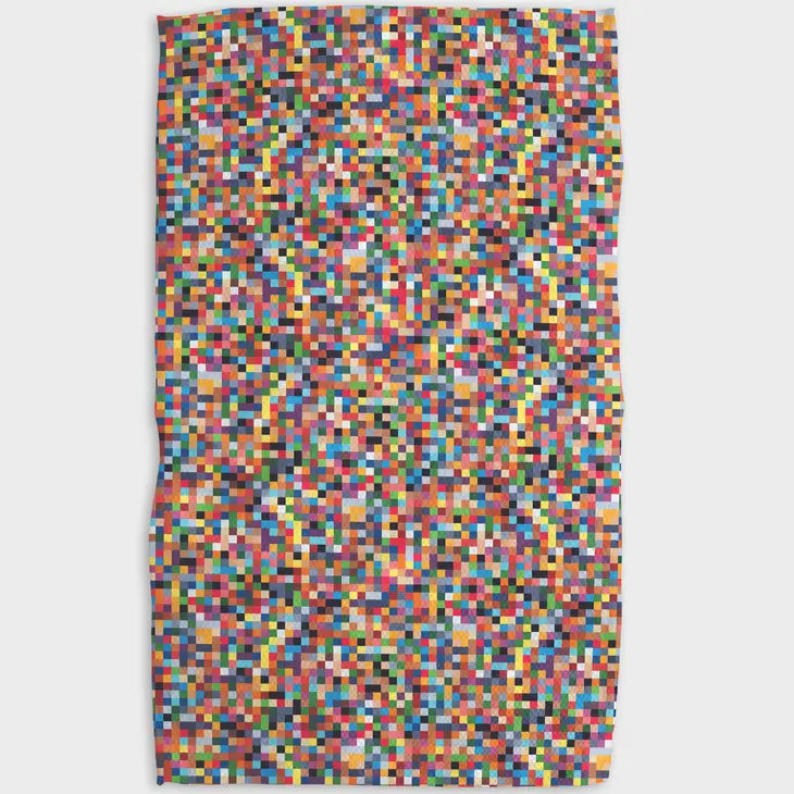 Geometry Tea Towel- Confetti