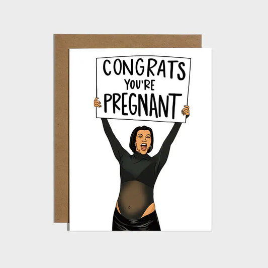 Kourtney K Congrats You're Pregnant Card