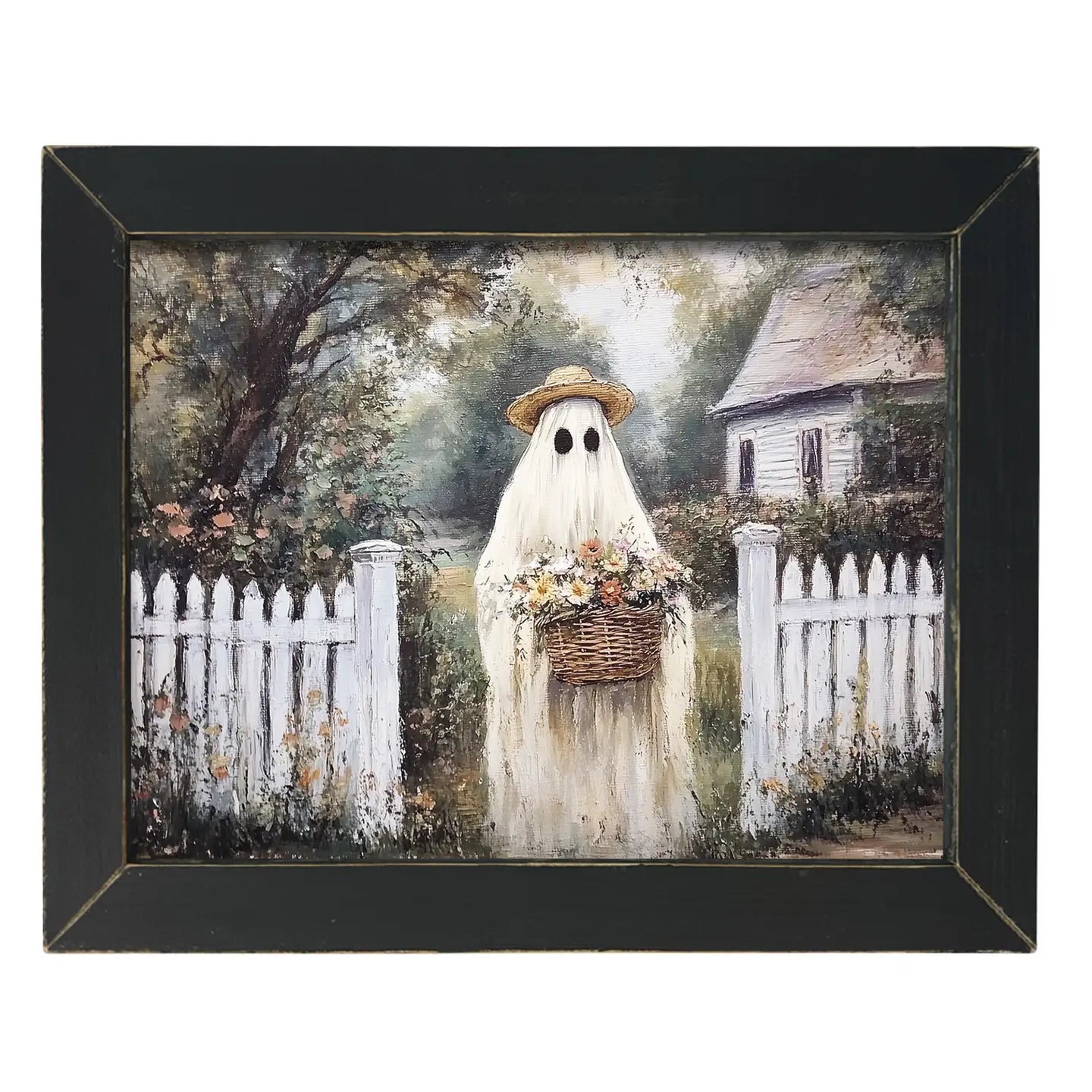 Cottage Wildflower Ghost 12x16 Framed Print