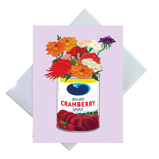 Cranberry Sauce Greeting Card