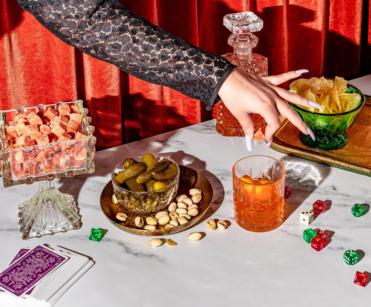 Smoked Old Fashioned Infused Sugar Cubes