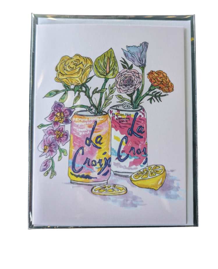 La Croix Illustrated Greeting Card