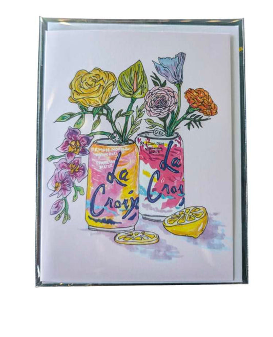 La Croix Illustrated Greeting Card