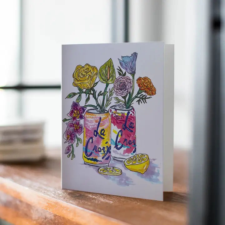 La Croix Illustrated Greeting Card