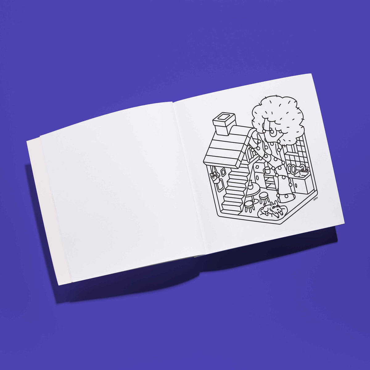 Cozy Art Tiny House Coloring Book