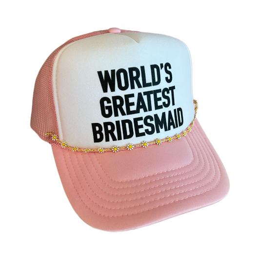 Trucker Hat Chain- Daisies