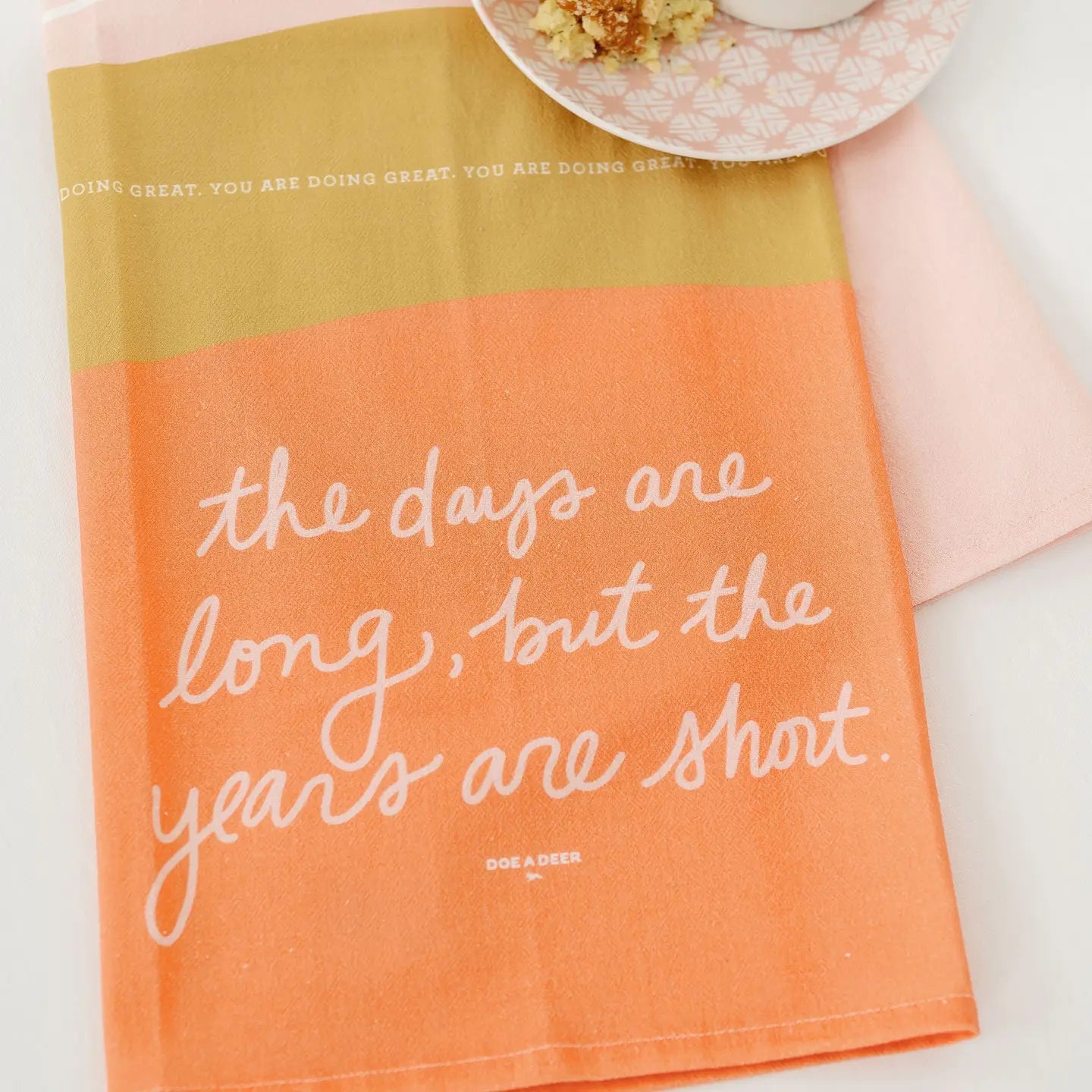 The Days are Long Tea Towel