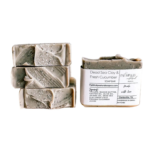 Dead Sea Clay Cucumber Natural Soap