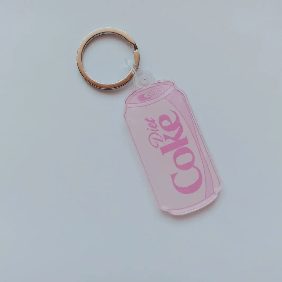 Pink Diet Coke Keychain