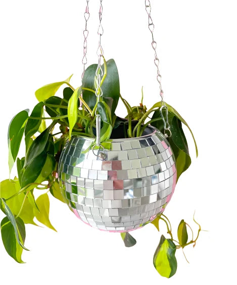 Disco Ball Hanging Planter