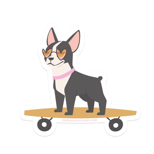 Dog Skateboard Sticker