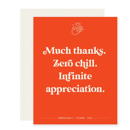 Zero Chill Thank You Card