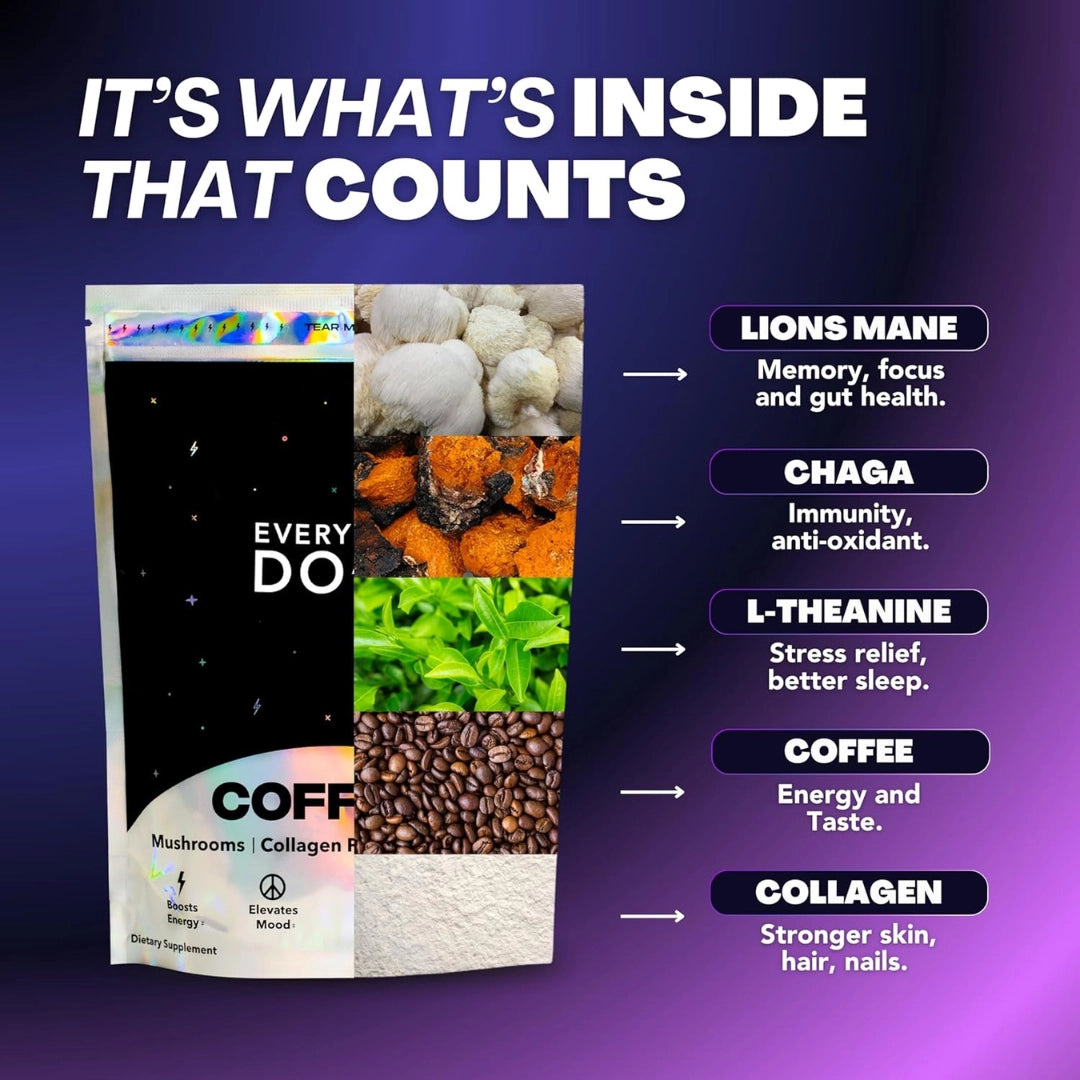 Everyday Dose Mushroom Coffee Single Serve Packet