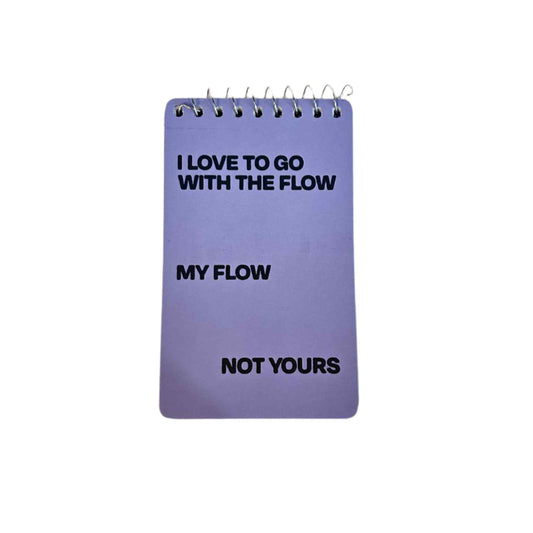 Spiral Notebook- Go With The Flow
