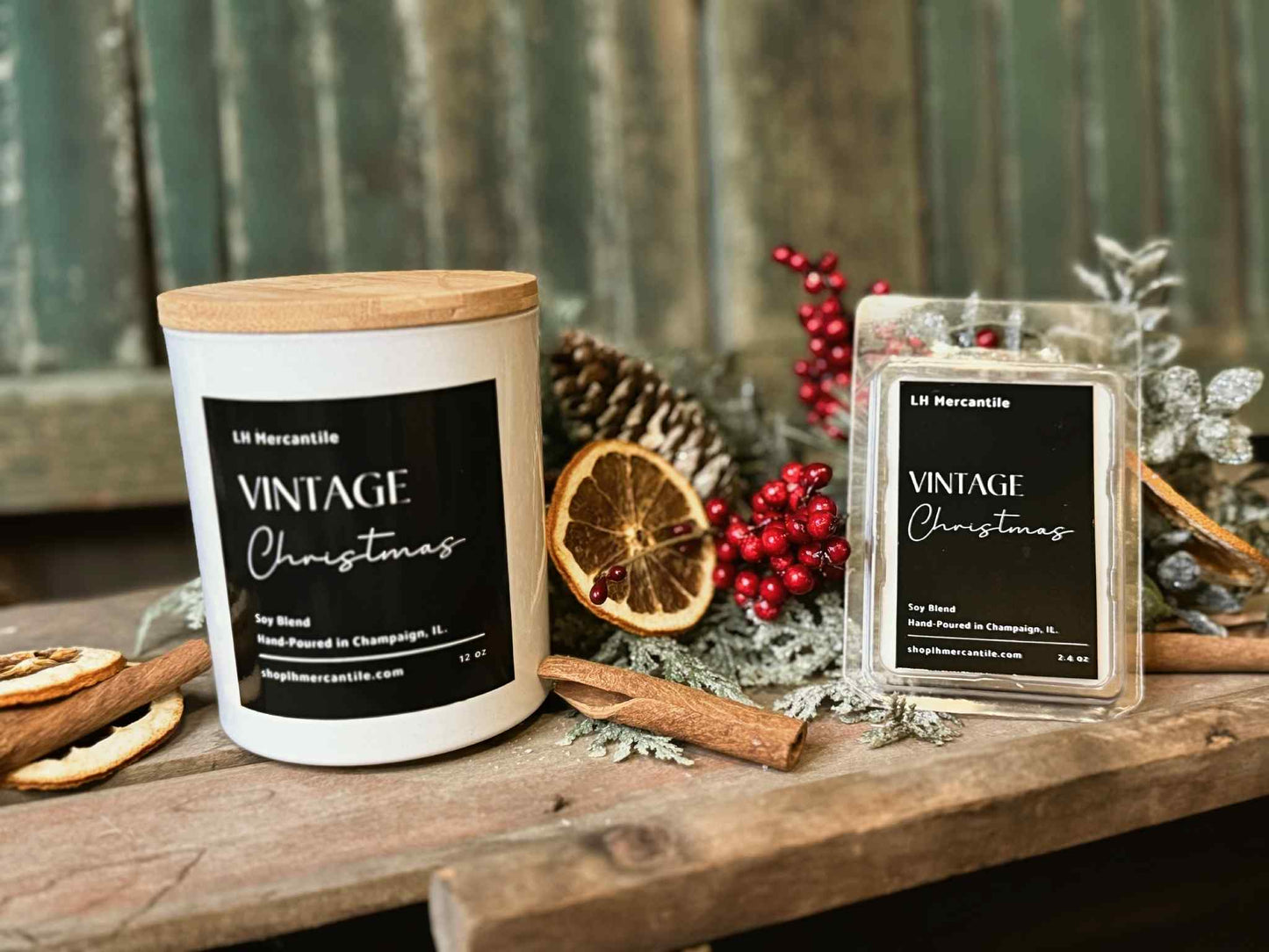 Vintage Christmas Holiday Candle | Boutique Candle
