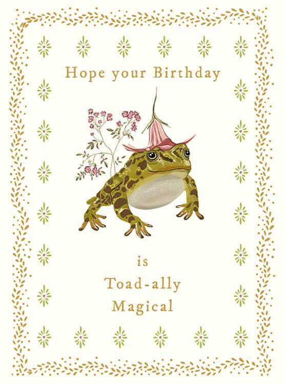 Toad-Ally Magical Birthday Greeting Card