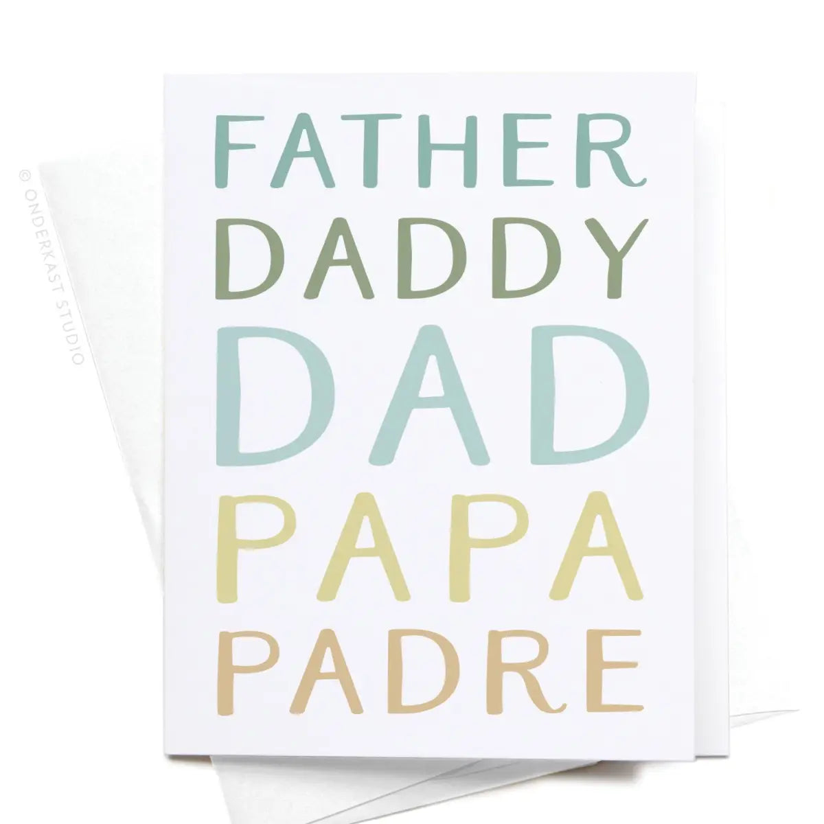 Father, Daddy, Papa Card