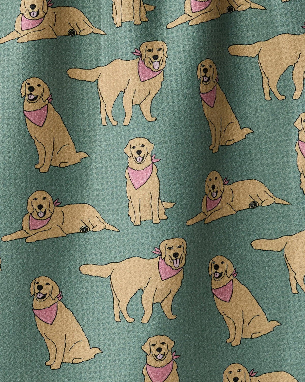 Geometry Tea Towel-Golden Days, Sage