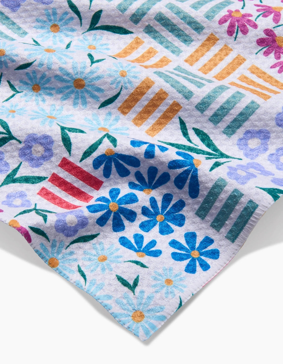 Geometry Bar Towel-Floral Garden