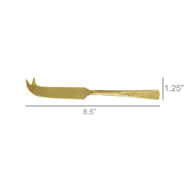 Fork Tip Cheese Knife,Brass