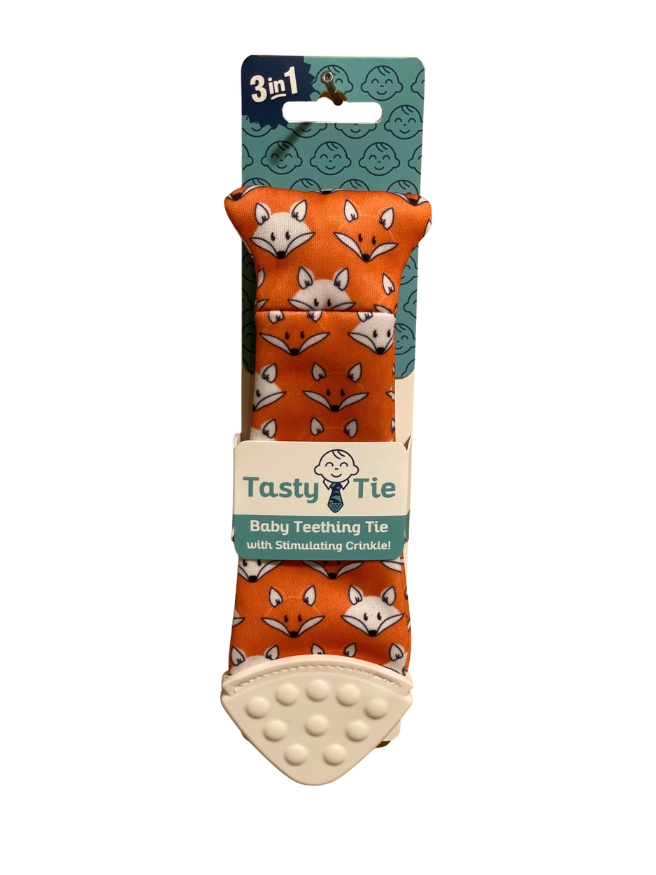 Tasty Tie Teether with Crinkle