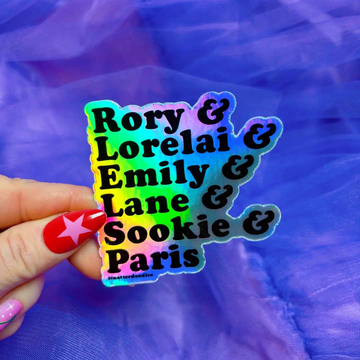 Gilmore Girl Women Holographic Sticker