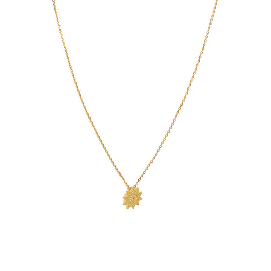 Gold Sunny Day Pendant Necklace