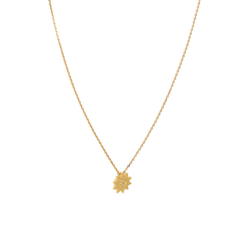 Gold Sunny Day Pendant Necklace