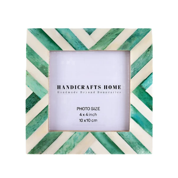 Green Chevron 4x4 Photo Frame