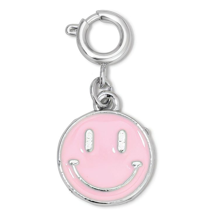 Charm- Pink Happy Face