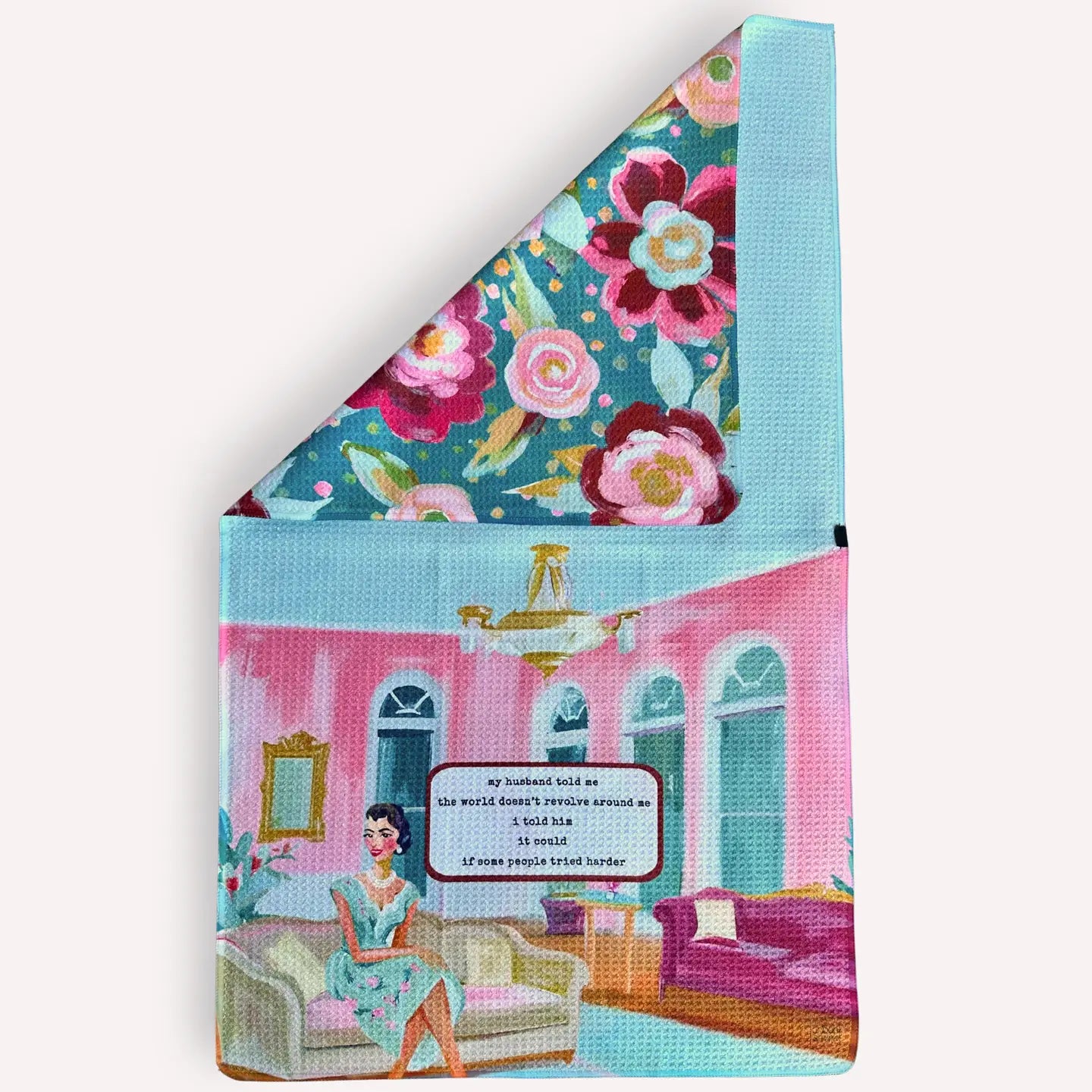 Reversible Tea Towel- Revolve Around Me