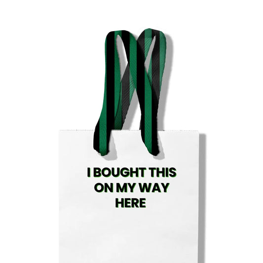 Gift Bag-I Bought This On My Way Here(black & green)