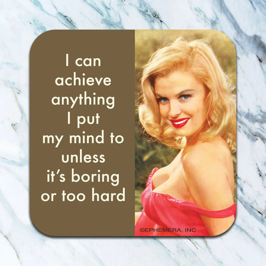 Neoprene Coaster-I Can Achieve Anything