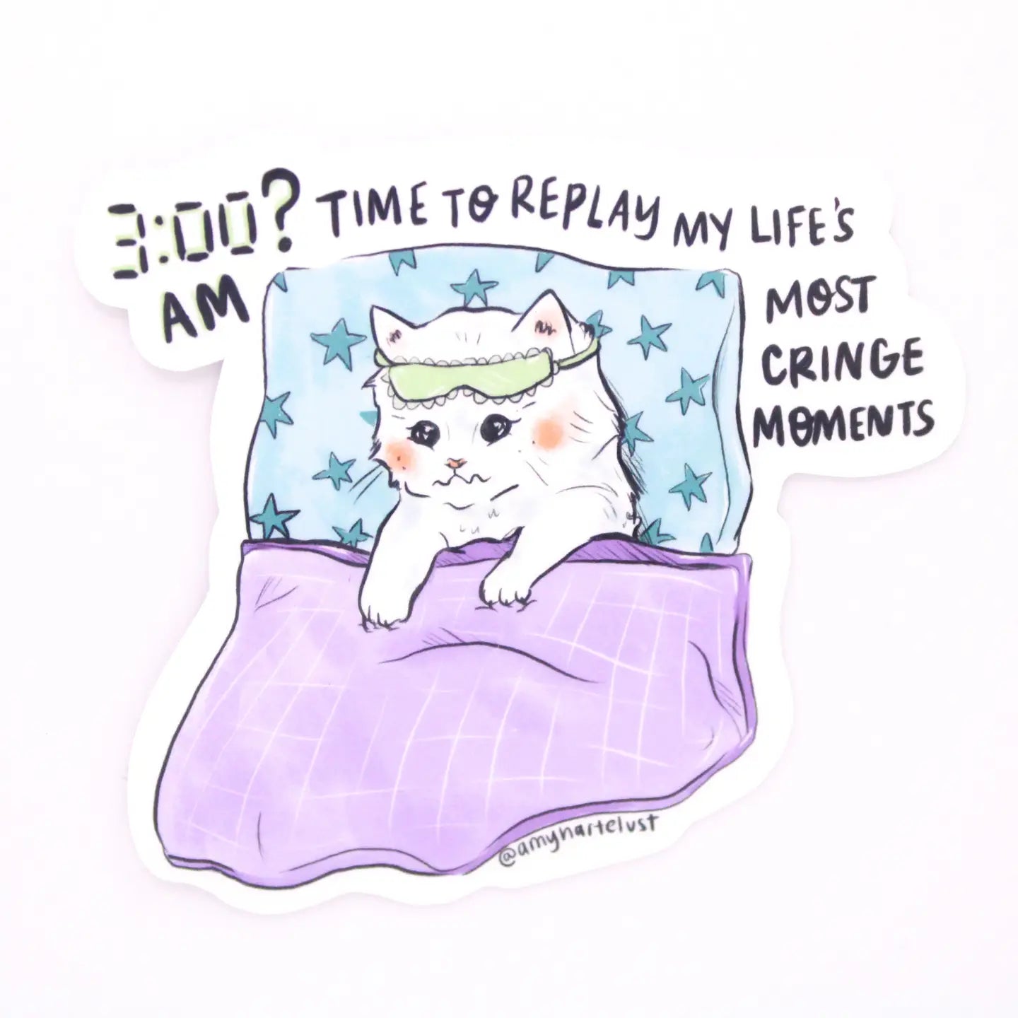 Insomnia Kitty Sticker