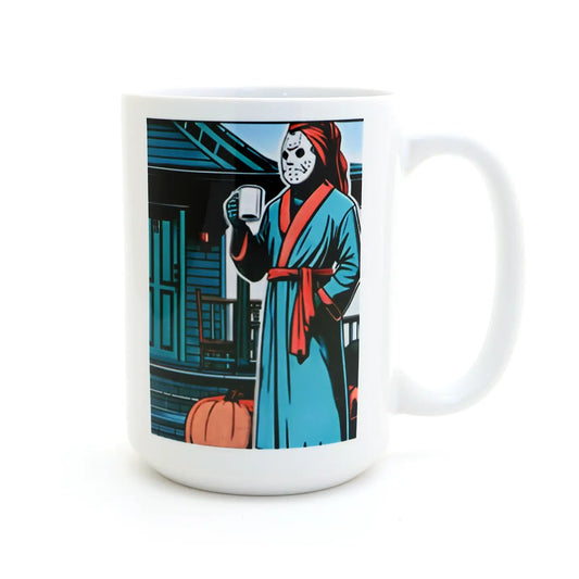 Jason Mornings Are Murder Mug